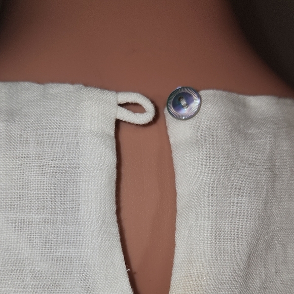 Cream Halter Sheath Maxi Dress for Resort Wear - Picture 7 of 7